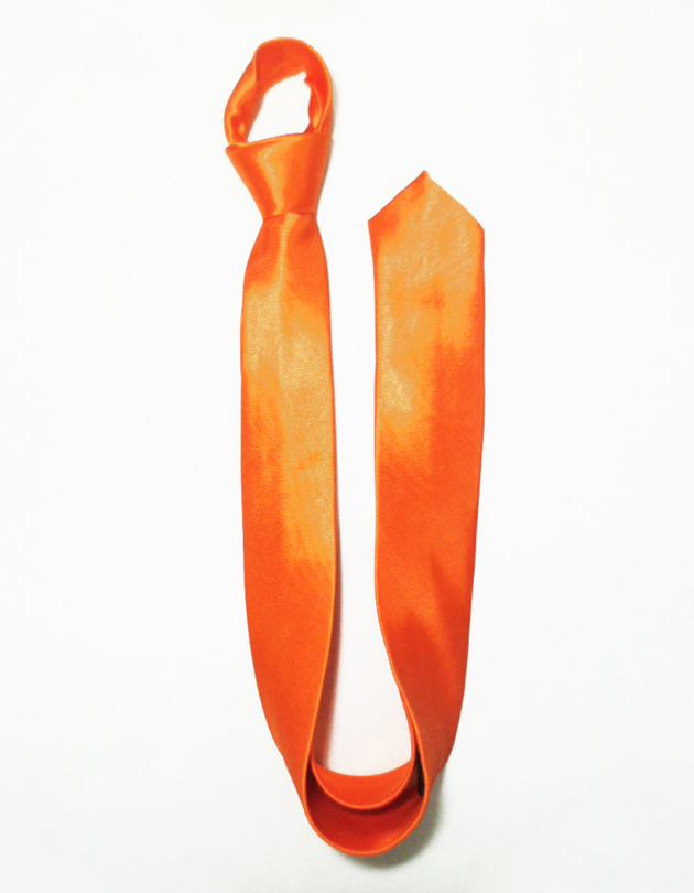 Skinny Tie in Orange